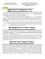 Đề cương ôn tập Học kì 1 Tiếng Anh 10 năm 2023–2024 trường THPT Hướng Hoá (Quảng Trị)
